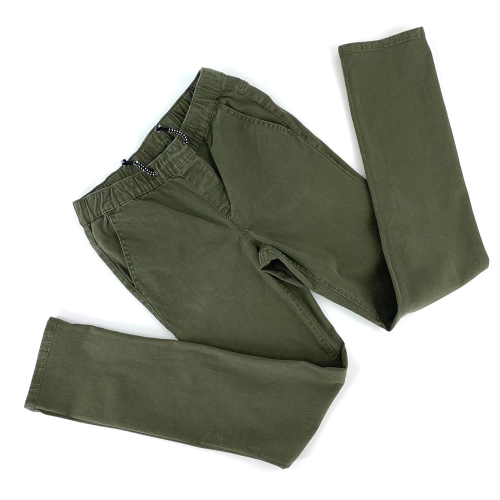 Wild Horse Boys' Army Green Adjustable Waist Straight Leg Pants, 14